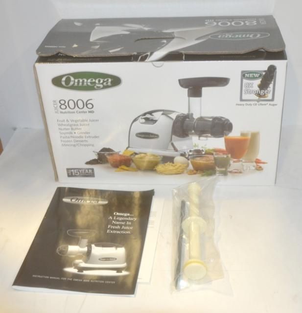 Omega 8006 Nutrition Center HD Juicer Kitchen Appliance