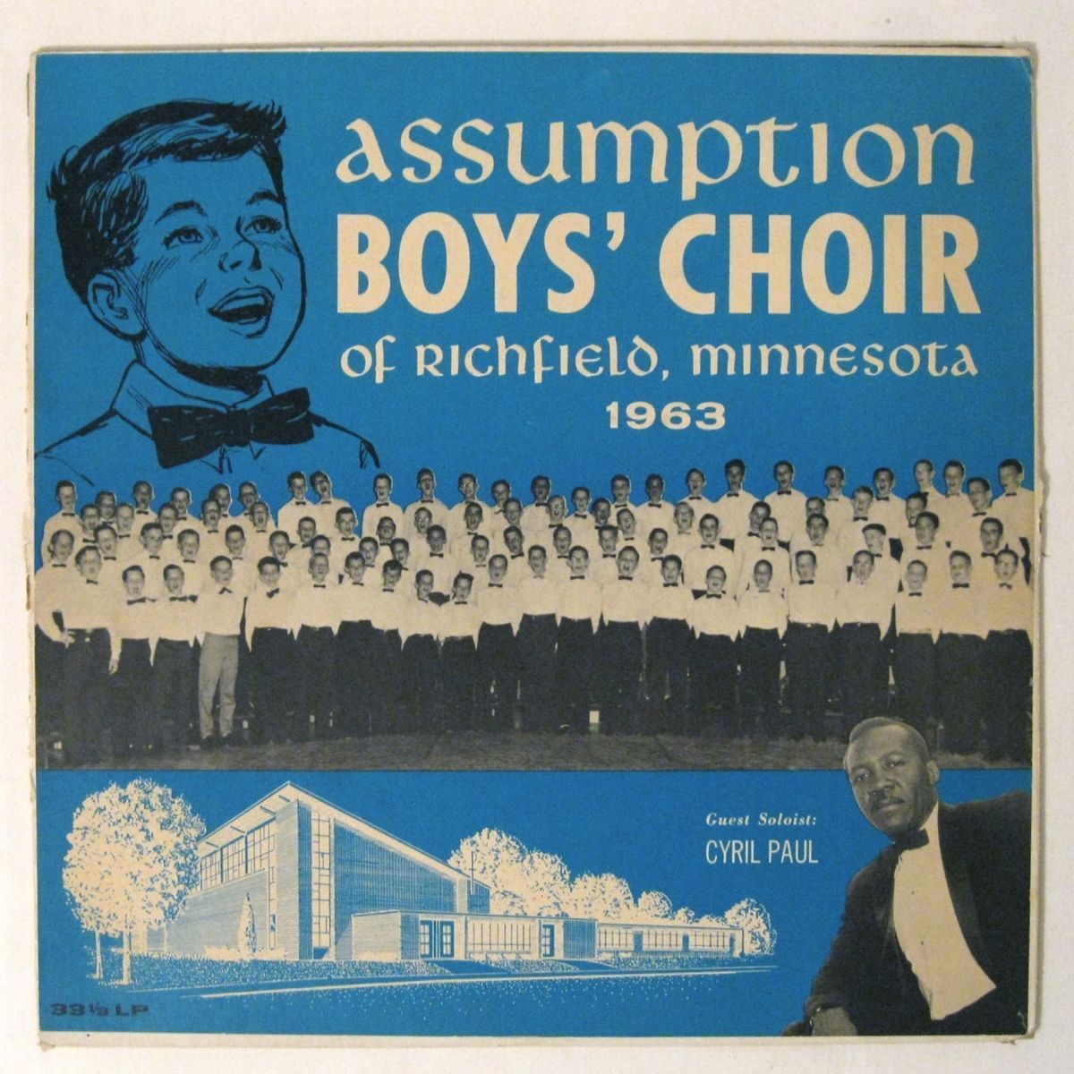 Rare CYRIL PAUL 1963 ASSUMPTION BOYS CHOIR Richfield MN 10 LP