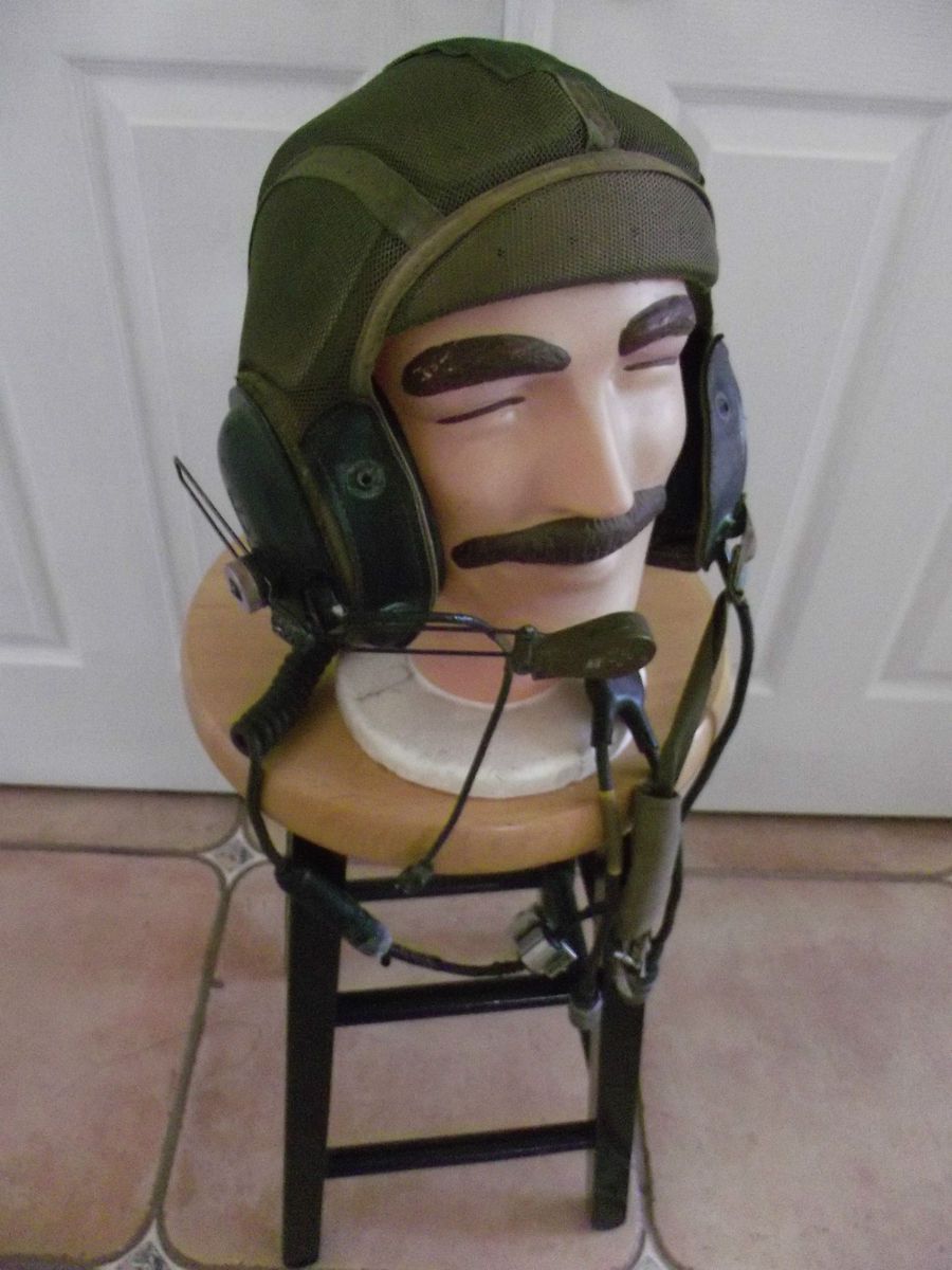 ARMY USMC MILITARY COMBAT CREWMAN RADIO HELMET LINER DH 132B HEADSET 