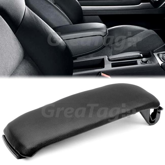 2000 2006 Audi A4 A6 S4 Leatherette Center Console Armrest Cover Black 