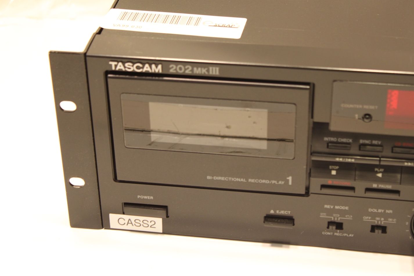 Tascam 202 mkiii Dual Auto Reverse Cassette Deck Working