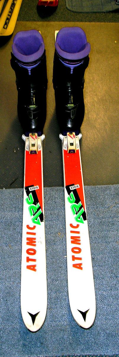 OLDER ATOMIC RIDER KIDS JR. SKIS 140cm + NORDICA BOOTS   SZ 24