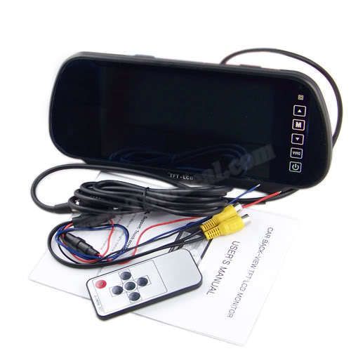 Car Backing Rear View TFT LCD Mirror Monitor Video Iput