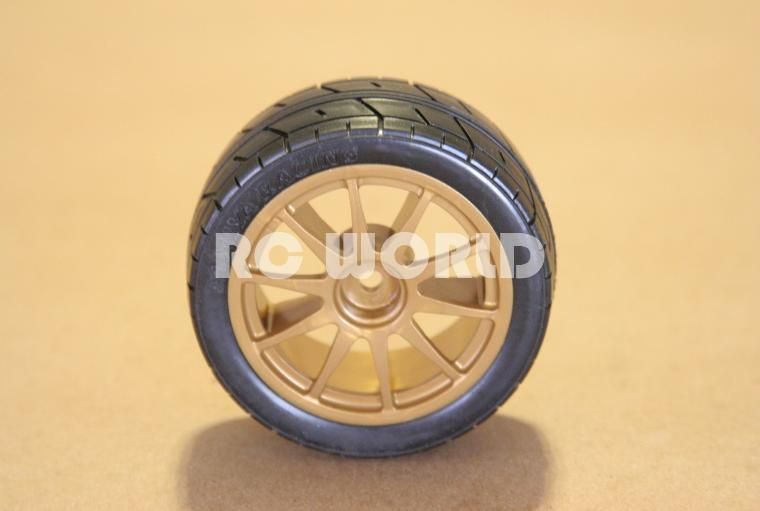   10 Car Tires Wheels Rims Package Gold Subaru Rally Wheels