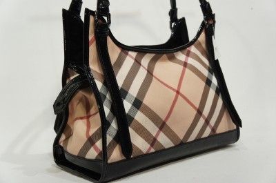 Burberry Ashmore Nova Check Black Tote Shopper Handbag Bag $1195 