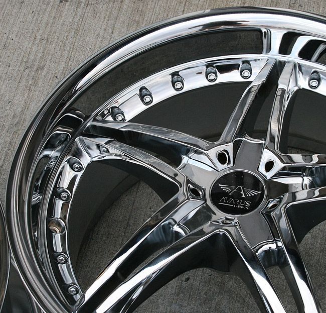 Avarus AV5 19 Chrome Rims Wheels E39 E60 5 Series