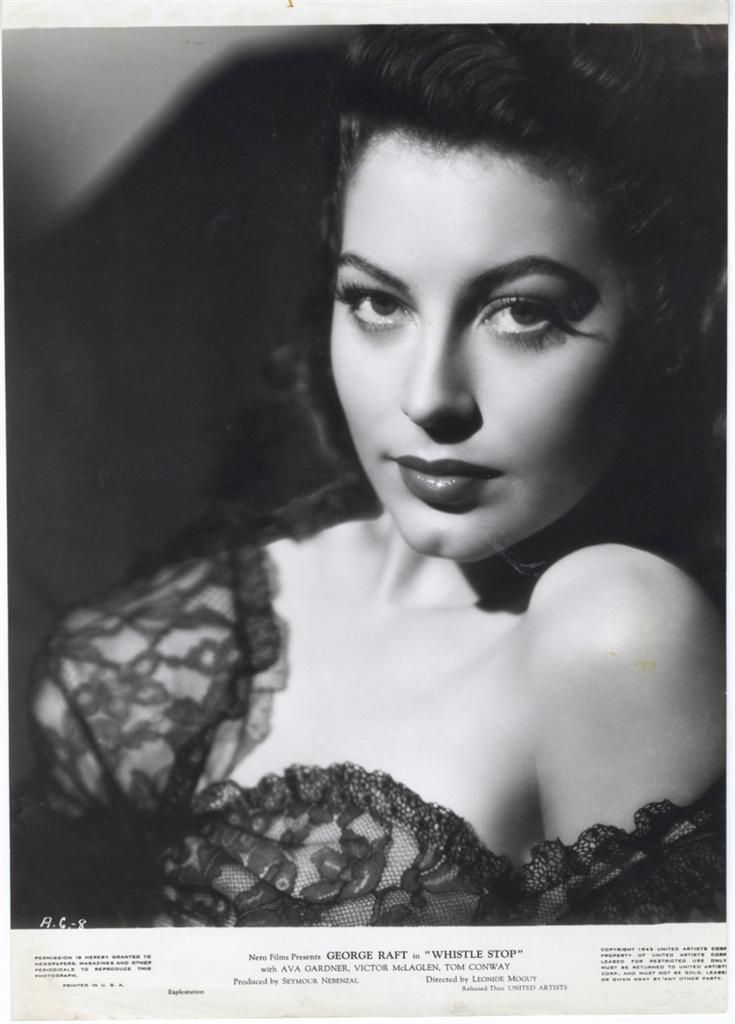 Ava Gardner Orig Still Glamour Best Portrait Whistle Stop Killer 