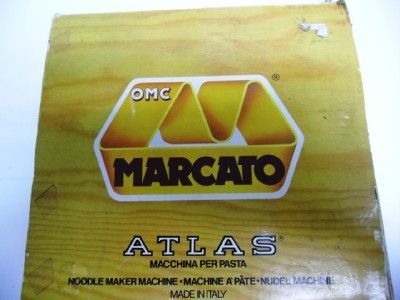 Atlas 150 Pasta Maker Machine Marcato OMC Italy w Box