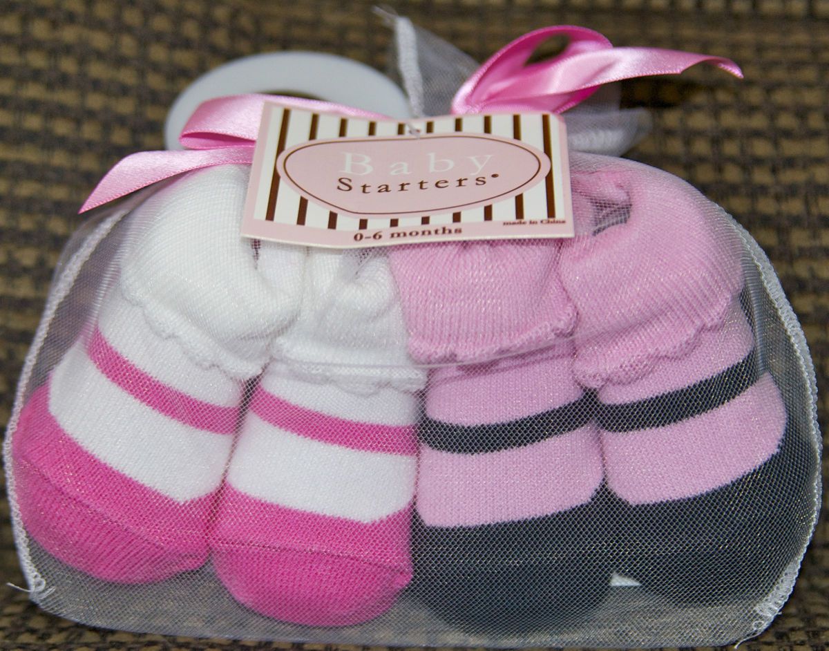 Baby Starters New Born Set of Socks 2 Piece