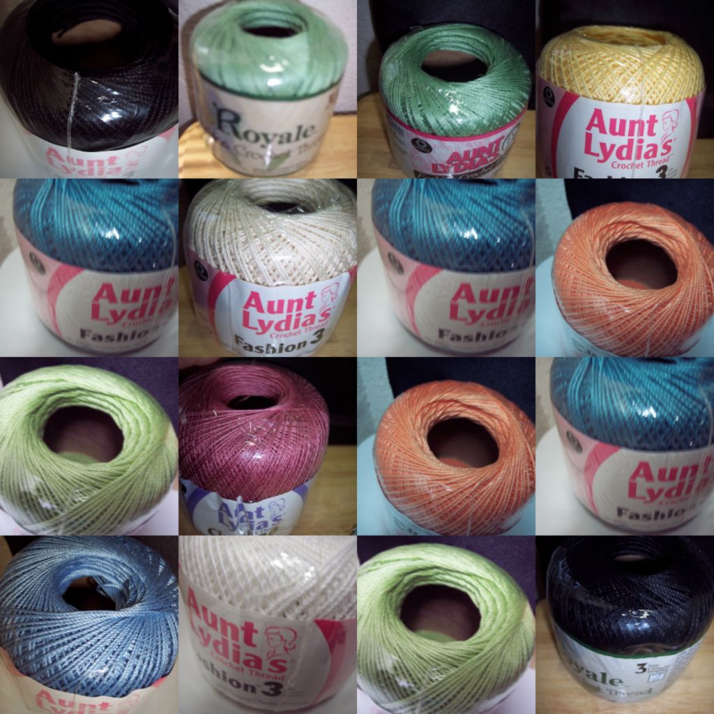 Aunt Lydias Size 3 Crochet Thread Color Choice