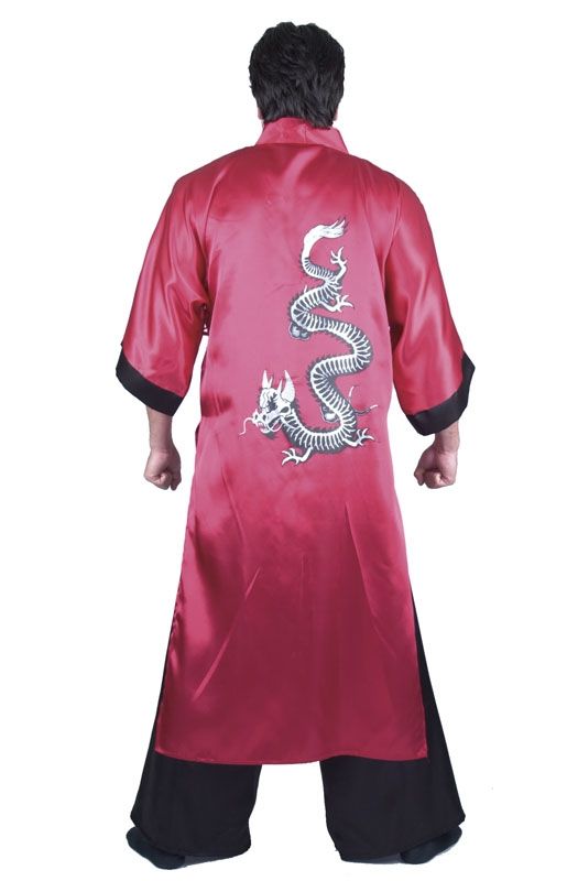 Red Samurai Kung Fu Karate Warrior Ninja Adult Mens Costume M