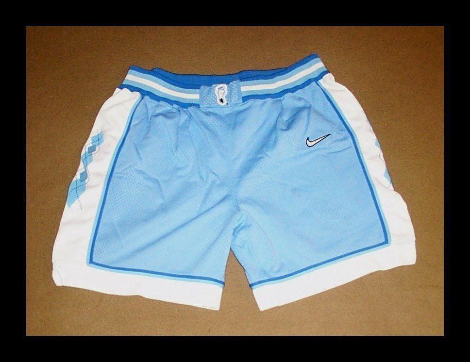    SHORTS Basketball AUTHENTIC Nike SEWN Tarheels NCAA Rare XL w w