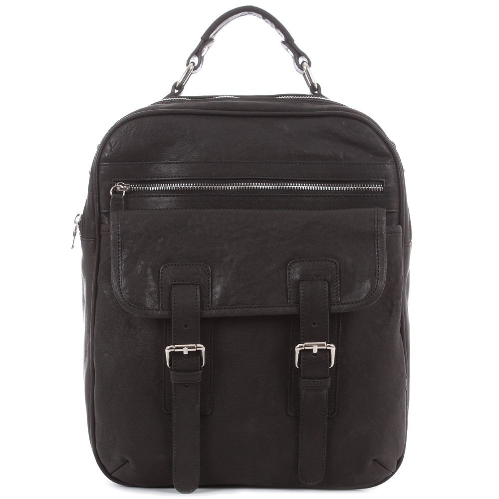 Neil Barrett Buffalo Leather Architect Bag BB026 9747 Black