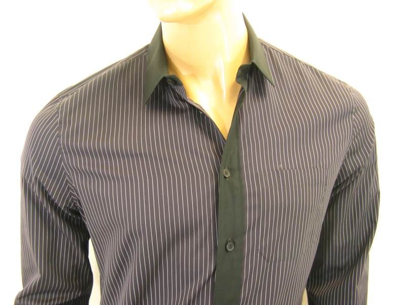 CAMICIA BALENCIAGA Tg.41 215E  40% MJ0247981 SHIRT NERO UOMO