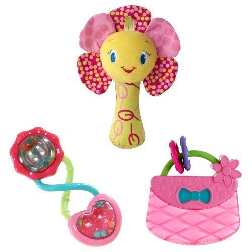 Bright Starts Pretty in Pink Playtime Fun Toy Bundle Pink