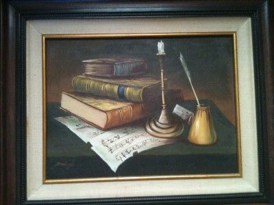 Bela Balogh Original Oil Still Life Painting Listed Artist NICE