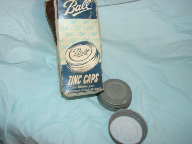 Box 12 Ball Jar Zinc Lids for Mason Jars