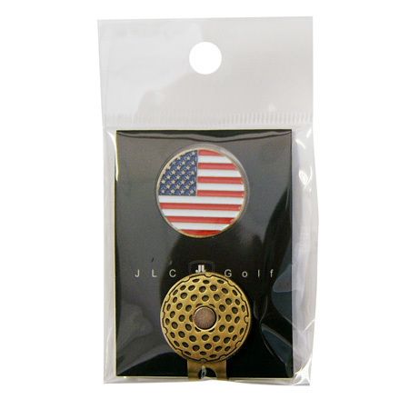 Metal Hat Cap Clip with Free Magnetic Ball Marker D