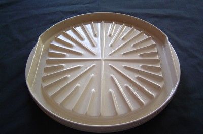 Round Microwave Bacon Cooker Anchor Hocking Microware PM446 TI Made in 