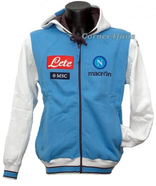 Napoli Hoodie Sweatshirt Team 2013 Macron Naples Official Clothes 