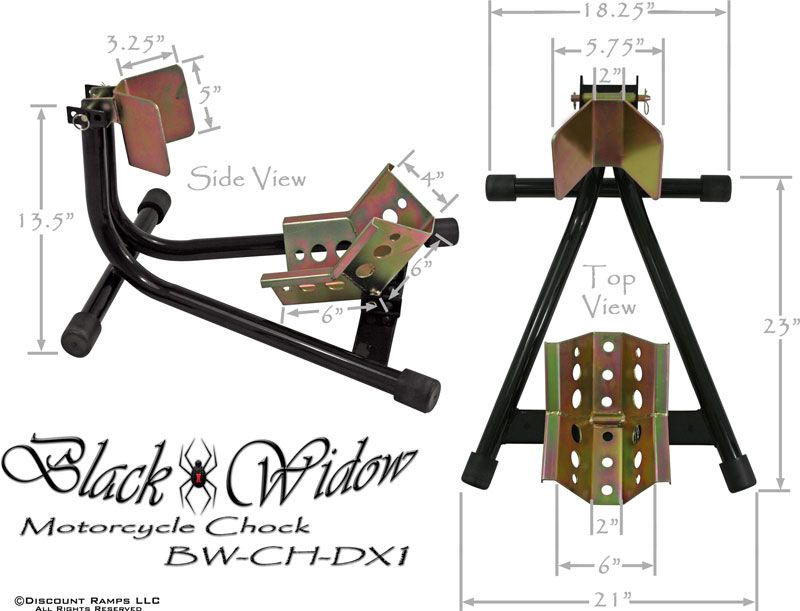 Click the images below to view the BW CH DX1 motorcycle chock