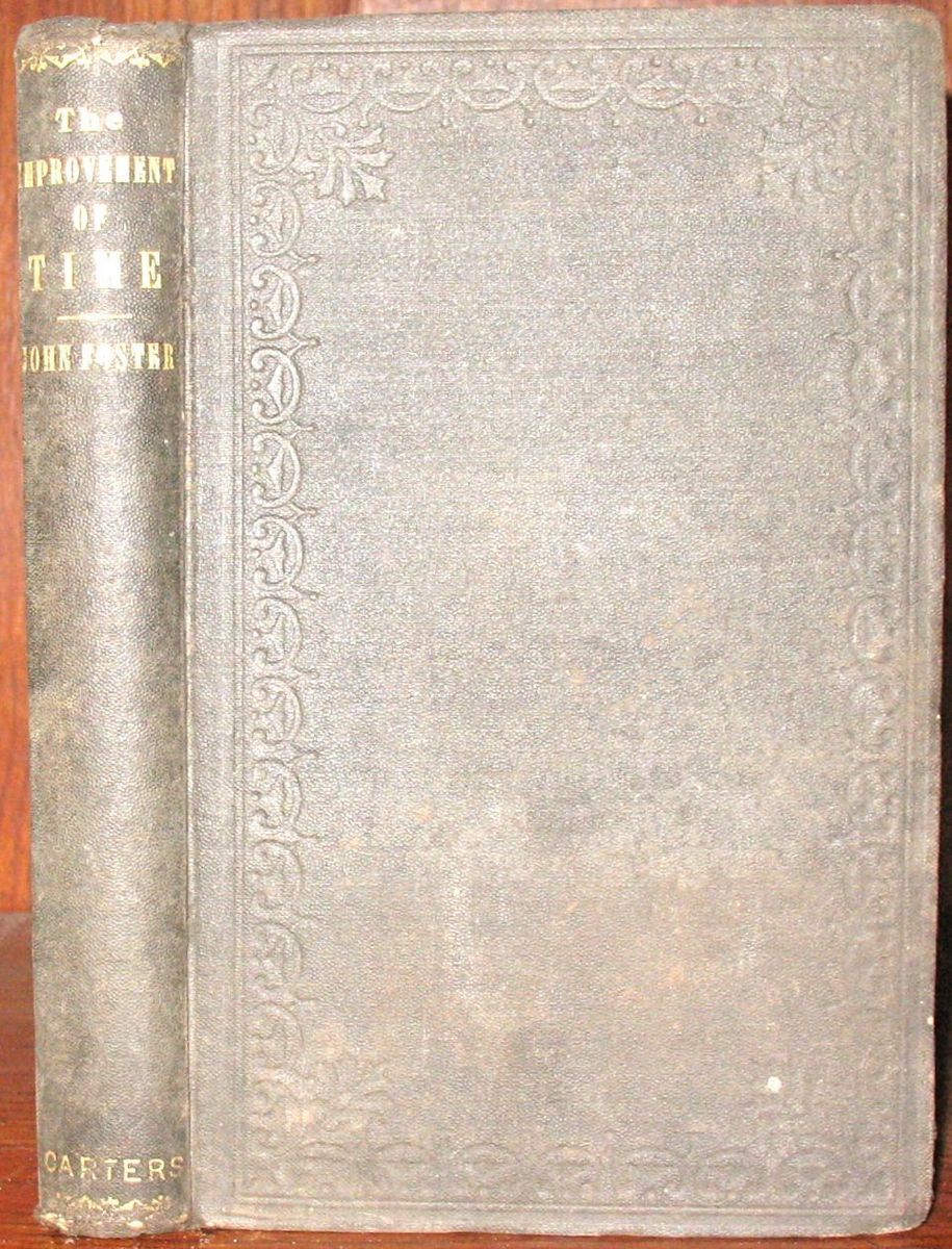 1866 BAPTIST John Foster on Improvement of Time