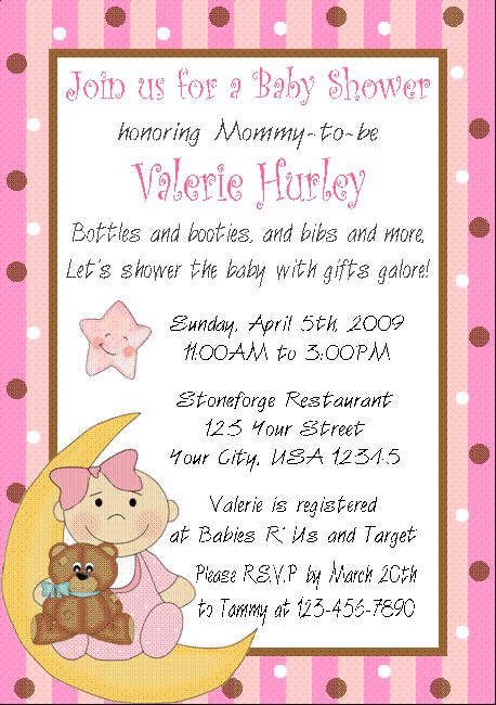 12 Personalized Baby Shower Invitations Moon Stars Cute