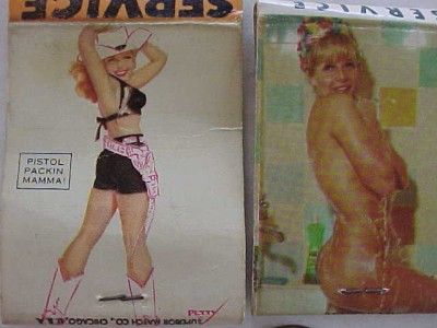 1950s Era Upper Sandusky Ohio Auto Garage Girly Pin Up 3 Diff 