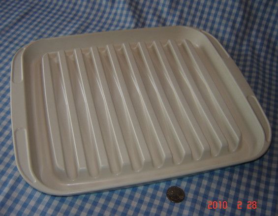 Tupperware Vtg Ultra 21 LG Bacon Roasting Rack Oven Microwave Roast 