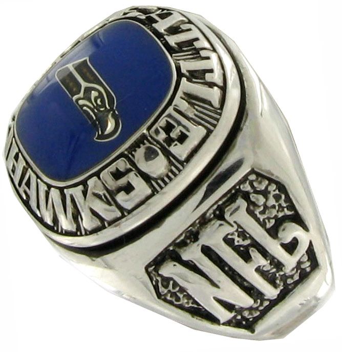 Balfour Ring Football NFL Team Seattle Seahawks Sz 7 5