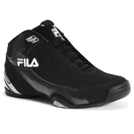 Kids Boys Fila DLS Slam Running Basketball Gym Shoes Black