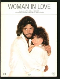   in Love 1980 Barbra Streisand Barry Gibb Vintage Sheet Music