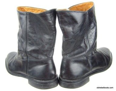 Fierce Vtg Black Glove Leather Bates Floataways Work Motorcycle Boots 