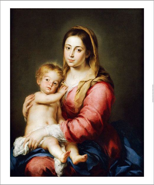 Bartolome Esteban Murillo Virgin and Child Canvas Art