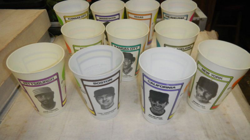 1978 Lot 11 Baseball Cups 7 Eleven Ryan Yaz Carew LQQK