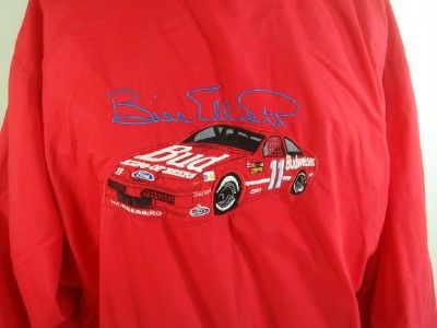 Bill Elliott 11 Budweiser Vintage NASCAR Jacket XL