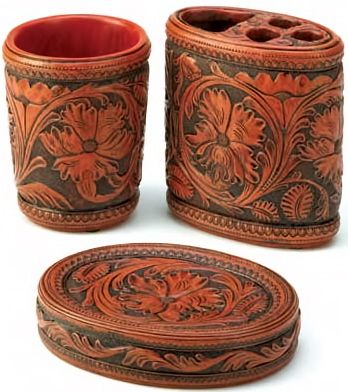 Southwestern Western Elegance 3 PC Bath Accessory Set