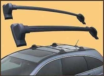   CR V New Black Roof Rack Cross Bars OE Style (Fits Honda CR V 2007