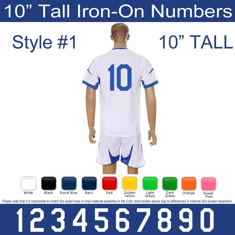   Rhinestone Jersey Number Transfers 0 1 2 3 4 5 6 7 8 9 Iron On Bling