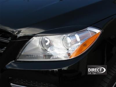 2011 2013 Mercedes ML W166 Euro Style Headlight Eyebrows / Eyelids 