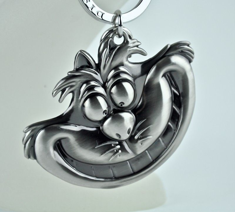 CHESHIRE CAT ALICE IN WONDERLAND KEYRING KEYCHAIN DISNEY MAD GOTH PUNK 