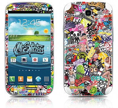 samsung galaxy s3 skin sticker kit sticker bomb v1 from