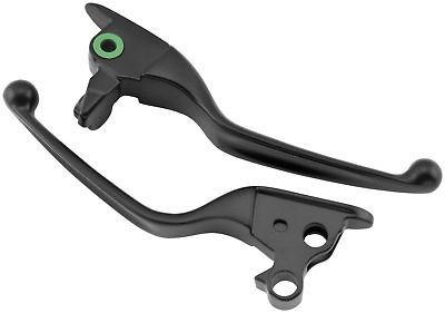 BLACK CLUTCH AND BRAKE LEVERS 4 HARLEY TOURING TBW 08UP FLHT FLHX 
