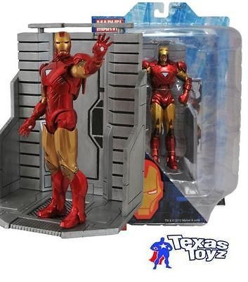 Marvel Select AVENGERS movie IRON MAN MARK VI Figure Toy + FREE COMIC 