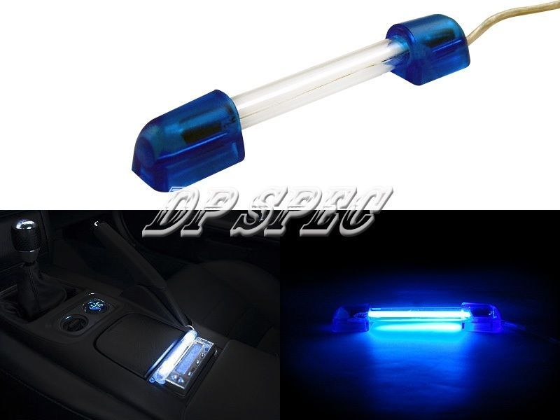 BLUE NEON LIGHT TUBE INTERIOR UNDER DASHBOARD CENTER CONSOLE 