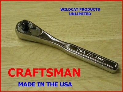 CRAFTSMAN 1/4 DRIVE Quick Release Ratchet Brand New MADE IN USA 