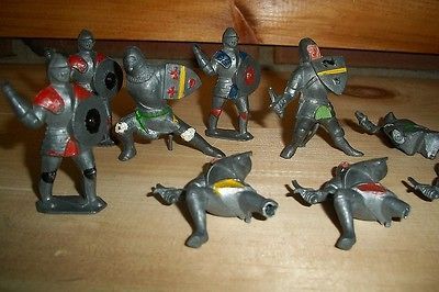 Antique Johillco lead Midevil knights in battle lead figures for 