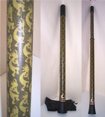 New Toca Telescopic Didgeridoo / Digeridoo w Tribal Design and Carry 