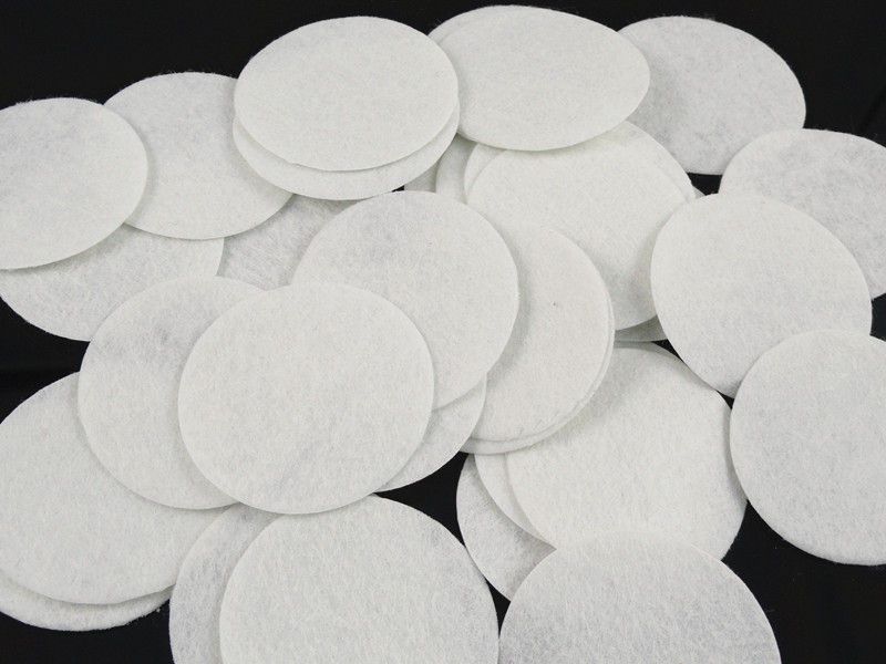 500pcs felt 40mm circle appliques white  from china