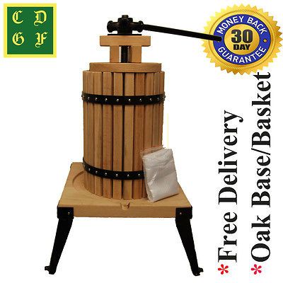 Quality 6L OAK Fruit Wine Apple Cider Presses★UK STOCK ★FREE 